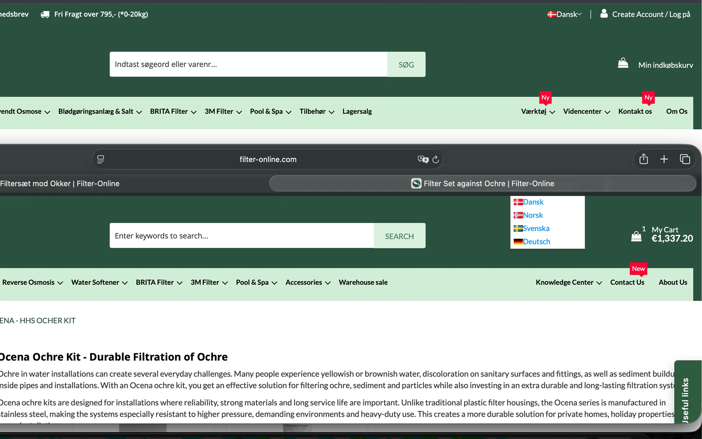 One Magento 2 platform serving five localized European store views